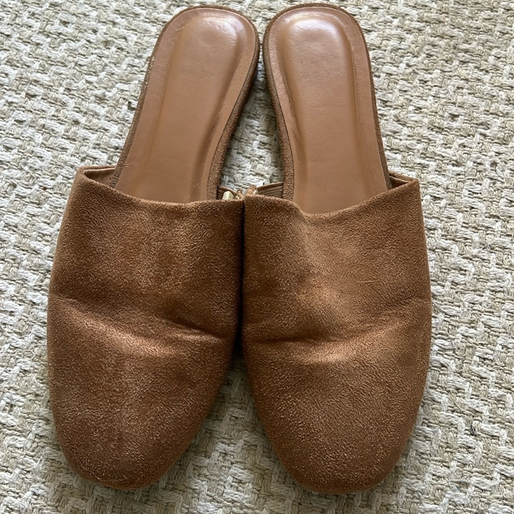 A new day tan suede mule